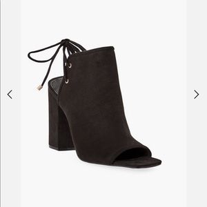 Peep Toe Heeled Bootie